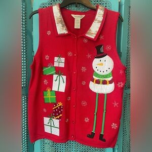 Sophia Jayne Christmas Vest Women’s Size Large
